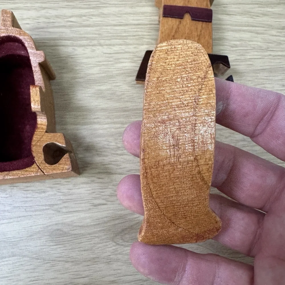 Handcrafted‎ Wooden Lighthouse Shape Secret Jewelry Puzzle Box 4.5